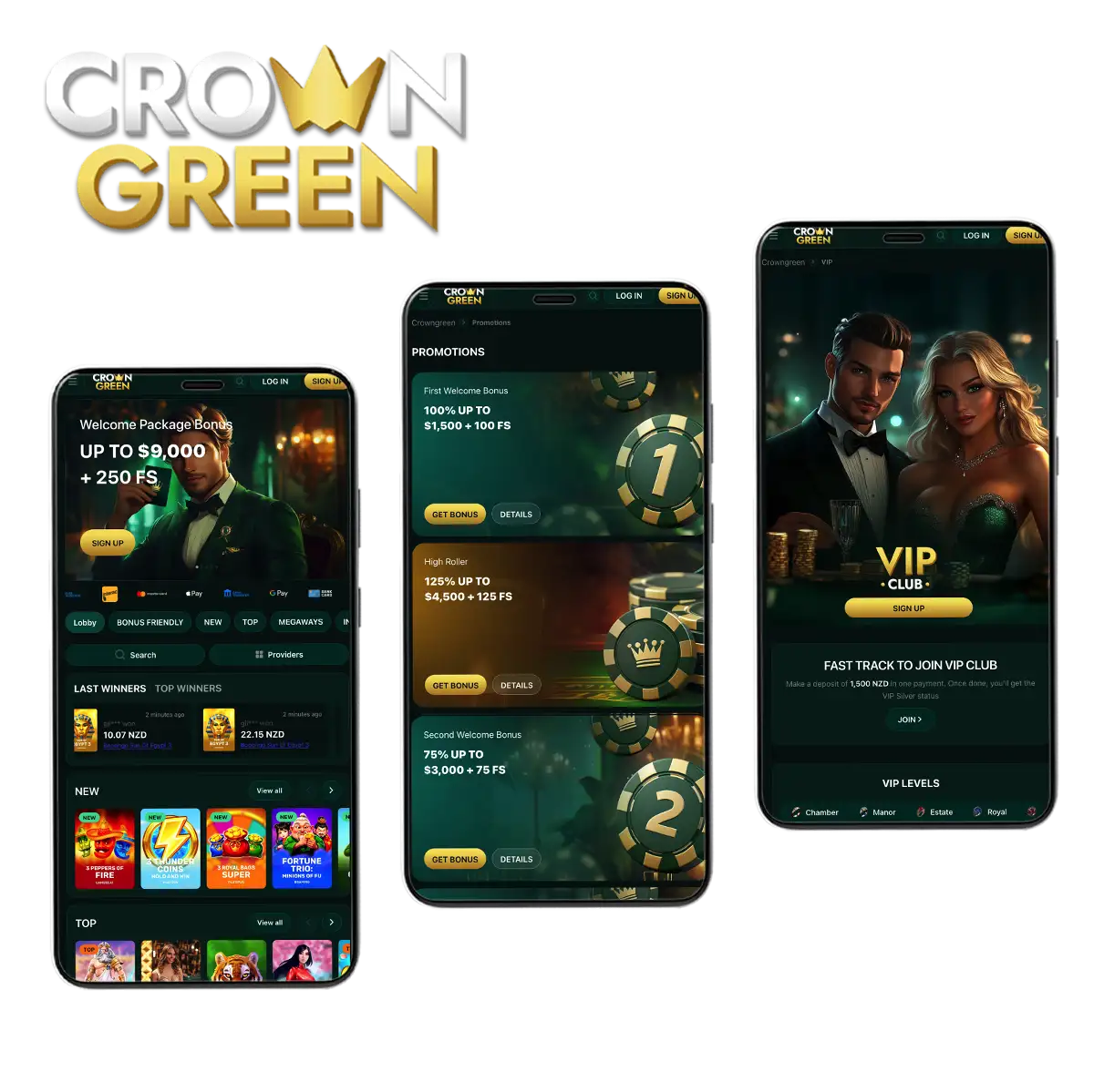 CrownGreen App New Zealand: Download PWA for Android & iOS Web App